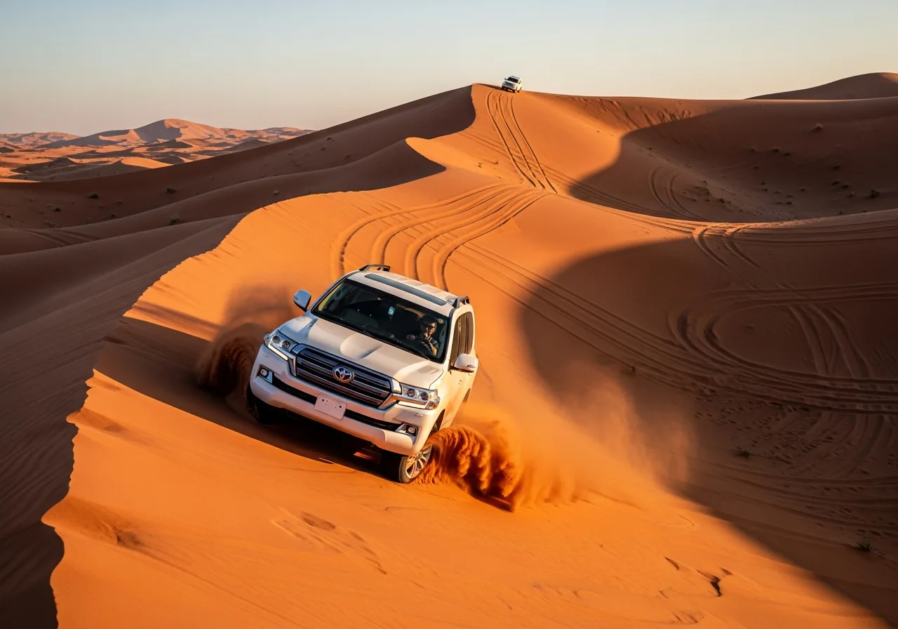 Morning Desert Safari With Land Cruiser 4X4