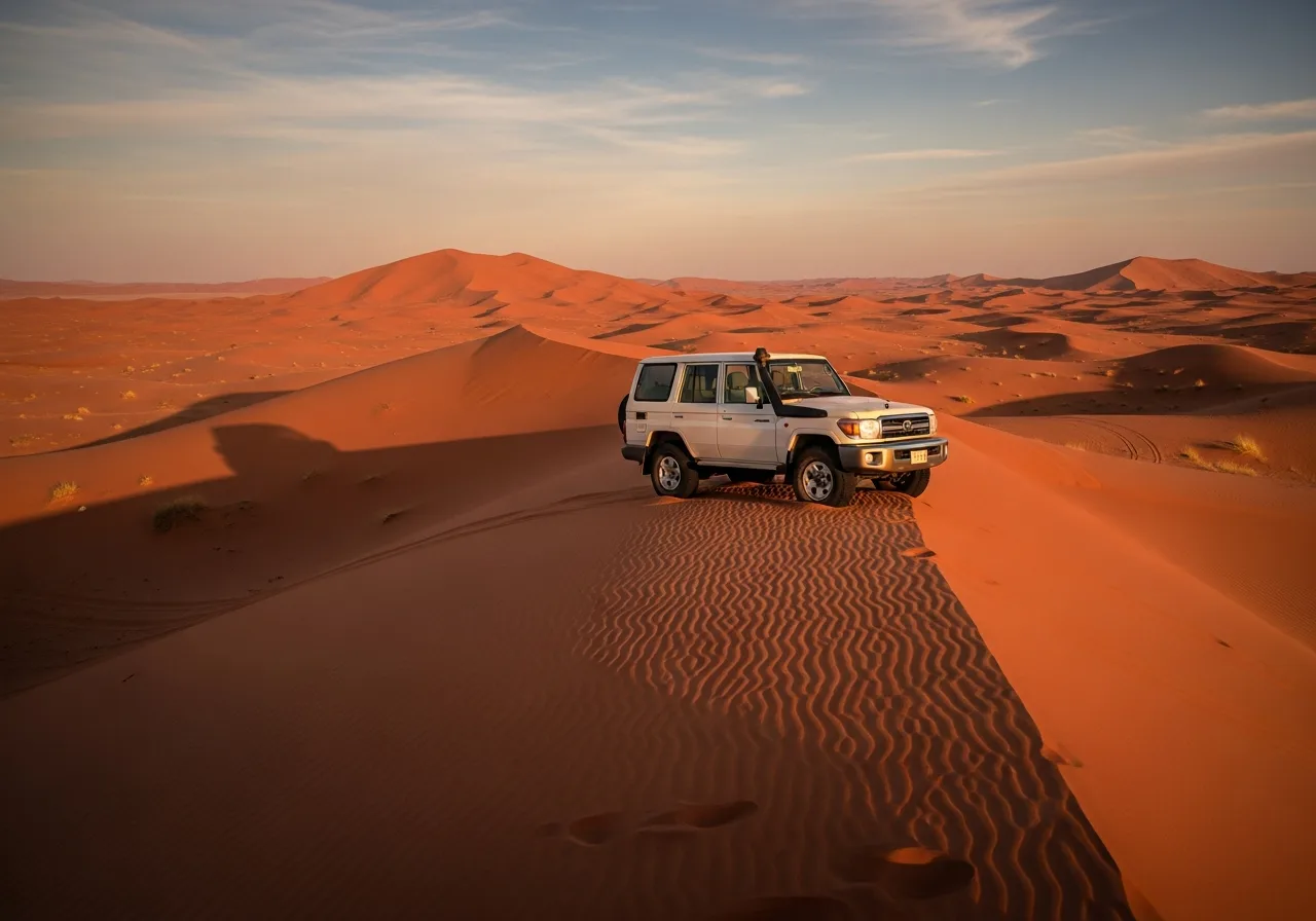 Private Morning Desert Safari With Land Cruiser 4X4