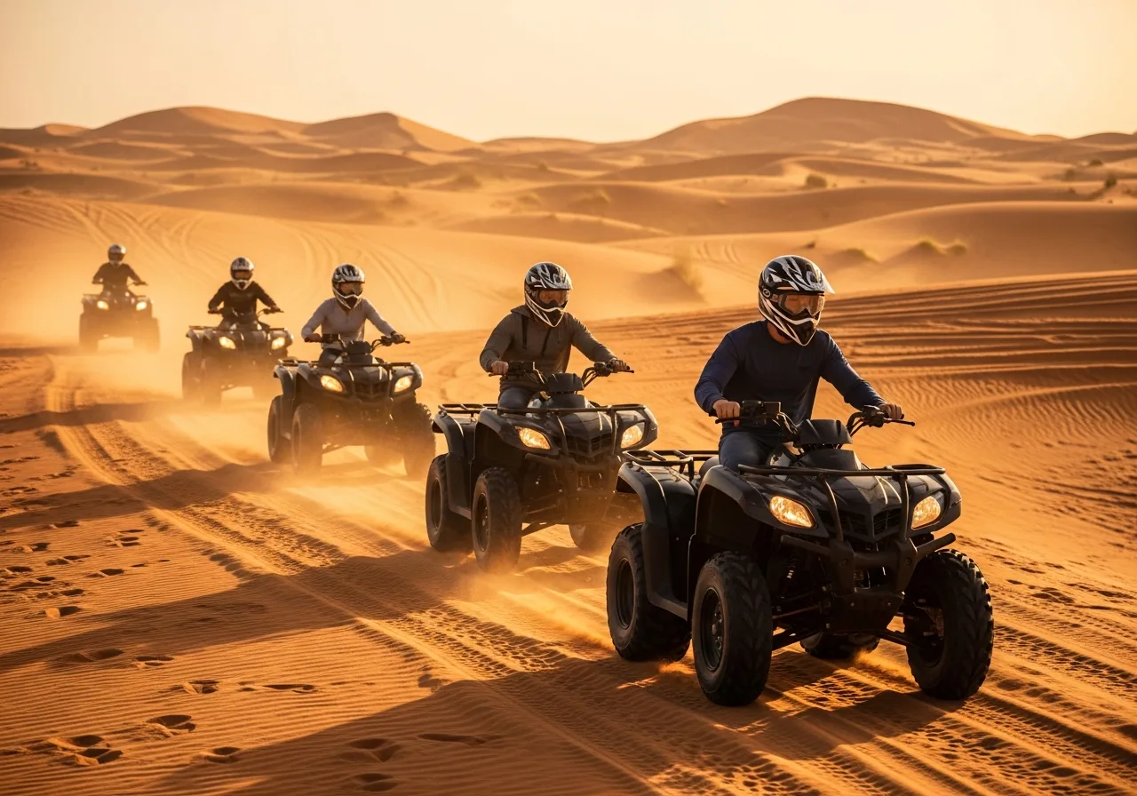 Morning Desert Safari With Land Cruiser 4X4 + 30 Min ATV Quad Bike gallery photo